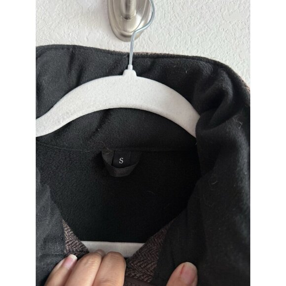 STS Ranchwear The Stone Mens Small Wool Blend Jacket Brown Concealable Hood - Picture 10 of 16